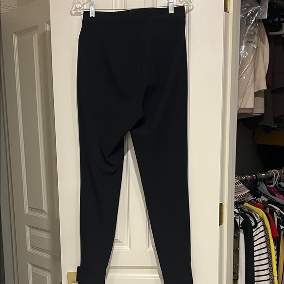 Zara Black Ankle Pants with Gold Details - Picture 6 of 6